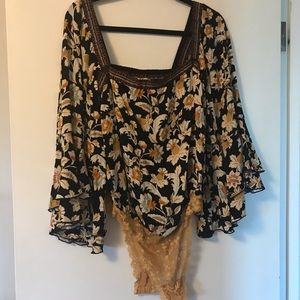 NWT Free People Boho Bodysuit